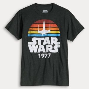 NEW Kohls Star Wars Men's Tee Vintage Logo Sizw XXL